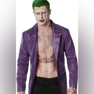 Suicide Squad Jackets & Coats The Joker SuicideSquad Purple Jacket Trench Coat